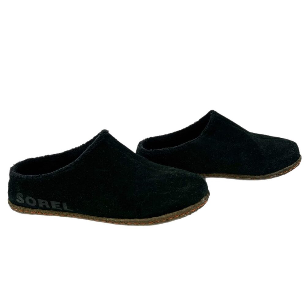 Sorel Black Slip-On Girls Slippers | Size 3G